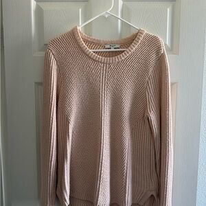 Madewell Textured Blush Crew Neck Sweater